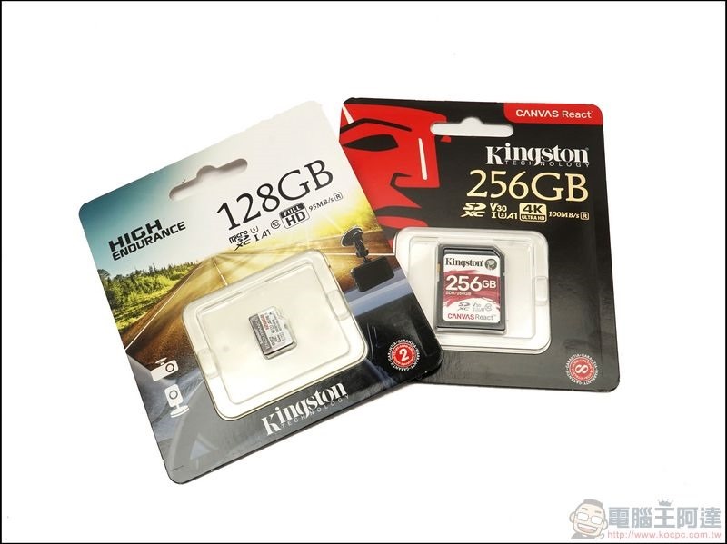 Kingston Canvas React SD 記憶卡 & High Endurance高耐用度microSD記憶卡 實測 - 1 Kingston Canvas React SD 記憶卡 & High Endurance高耐用度microSD記憶卡 實測 - 1