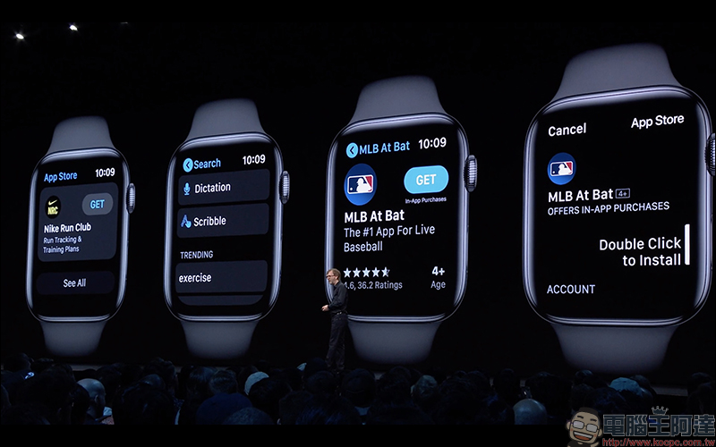 watchOS 6 導入 App Store ,用戶可直接在 Apple Watch 檢視、下載 Apps (同場加映: tvOS 13 加入歌詞同步、支援 Xbox One 與 Playstation DualShock 4遊戲控制器) - 電腦王阿達 watchOS 6 導入 App Store ,用戶可直接在 Apple Watch 檢視、下載 Apps (同場加映: tvOS 13 加入歌詞同步、支援 Xbox One 與 Playstation DualShock 4遊戲控制器) - 電腦王阿達