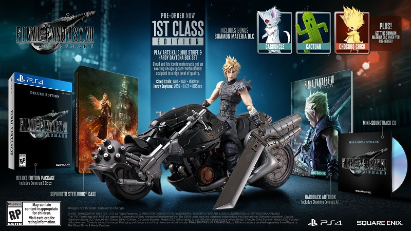 《 Final Fantasy VII 重製版 》中文數位版開放預購 另有克勞德與重機模型限定版 - 電腦王阿達
