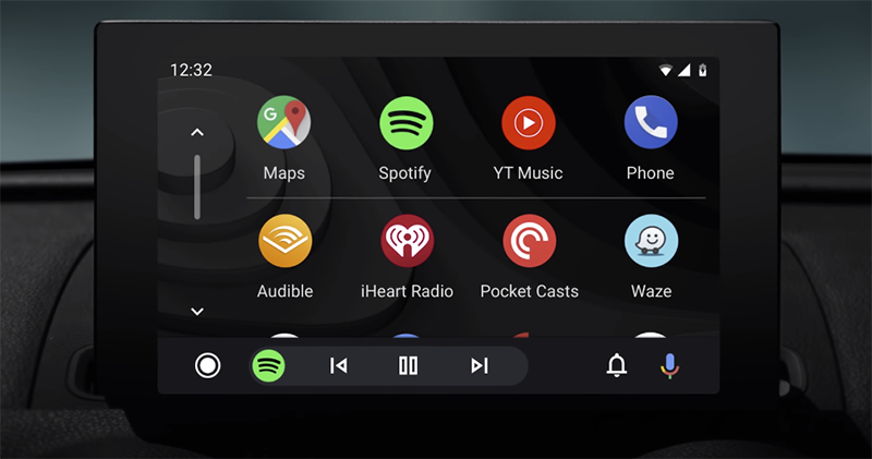 暗黑介面的 Android Auto 暗黑介面的 Android Auto