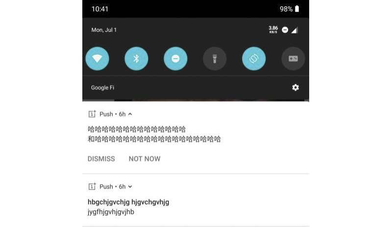 全球 OnePlus 7 Pro 突然收到詭異的「哈哈哈」訊息與亂碼（官方回應） - 電腦王阿達