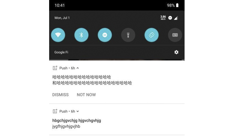 全球 OnePlus 7 Pro 突然收到詭異的「哈哈哈」訊息與亂碼(官方回應) - 電腦王阿達 全球 OnePlus 7 Pro 突然收到詭異的「哈哈哈」訊息與亂碼(官方回應) - 電腦王阿達
