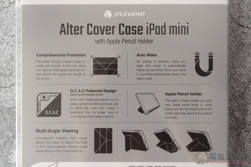 功能與美感兼具, JTLEGEND iPad mini 5 相機快取多角度折疊布紋皮套 開箱 / 評測 / 評價 / 心得 - 電腦王阿達 功能與美感兼具, JTLEGEND iPad mini 5 相機快取多角度折疊布紋皮套 開箱 / 評測 / 評價 / 心得 - 電腦王阿達