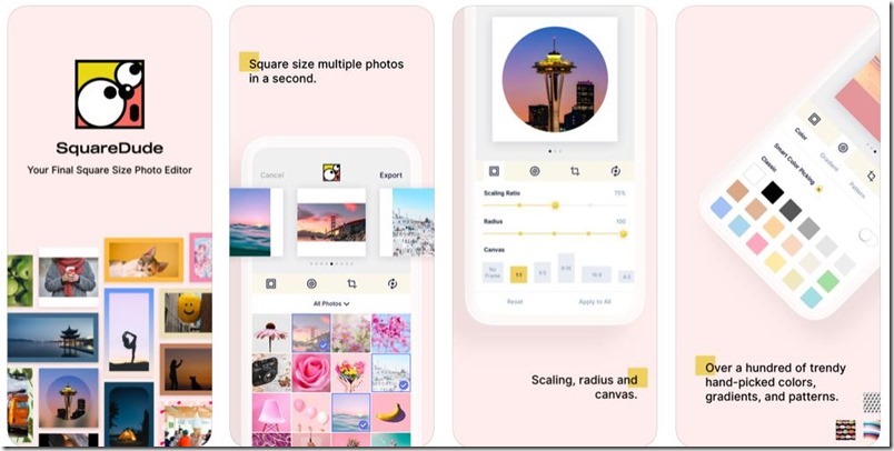 SquareDude 為照片添加專業留白邊、模糊、可愛背景紙效果的免費 App - 電腦王阿達 SquareDude ,0