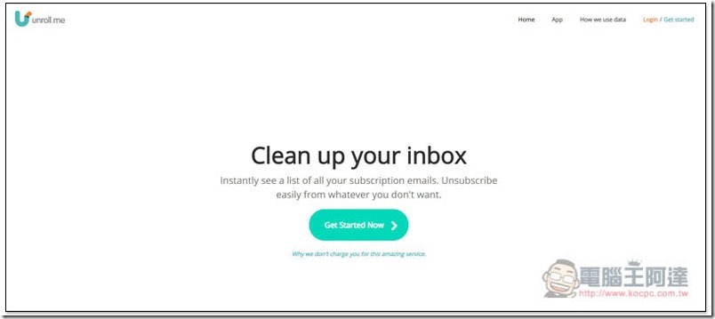 unroll.me 掃描信箱中有哪些訂閱廣告垃圾信,讓你一鍵取消、退訂功能的免費服務 - 電腦王阿達 unroll.me ,0