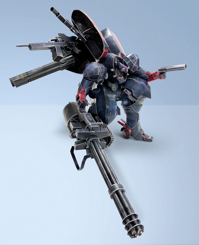《 鋼鐵蒼狼 混沌之戰 XD 》免費釋出「鋼鐵蒼狼」機甲紙模型 組裝時間約80小時 - 電腦王阿達