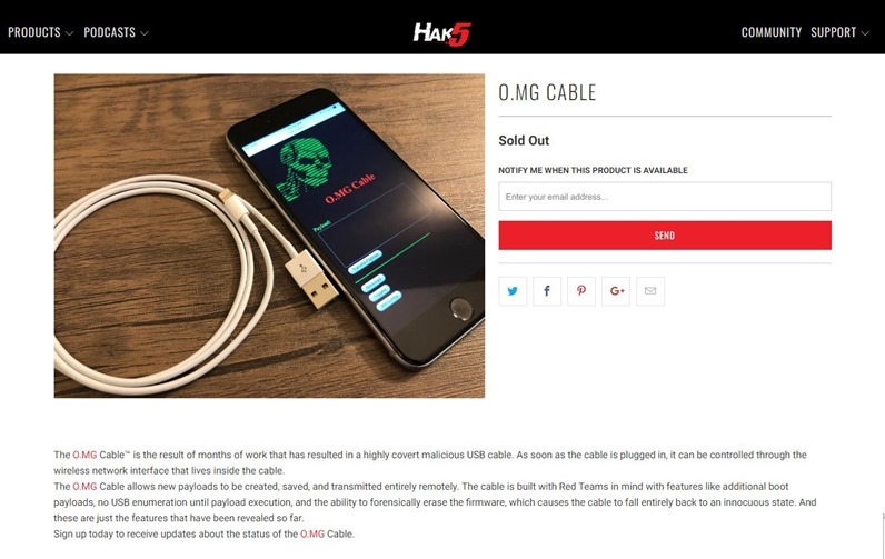 安全人員展示用一條 Lightning 傳輸線即可綁架你的 Mac、電腦 來路不明最好別亂買 - 電腦王阿達 安全人員展示用一條 Lightning 傳輸線即可綁架你的 Mac、電腦 來路不明最好別亂買 - 電腦王阿達
