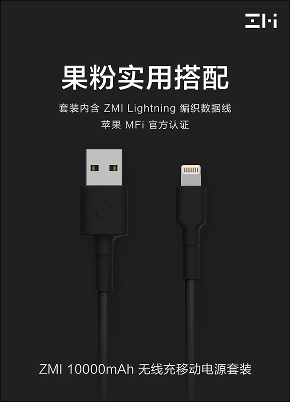ZMI紫米 推出 10000mAh 無線充行動電源，支援 10W 無線充電、18W USB-C 雙向快充、 Lightning 輸入 - 電腦王阿達
