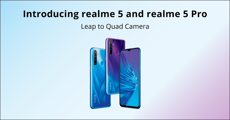 realme 5 系列 印度發表,全系列配備四鏡頭主相機手機,價格依舊「敢越級」 - 電腦王阿達 realme 5 系列