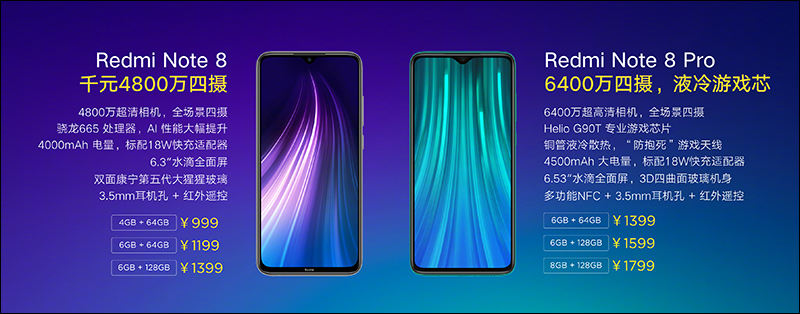 紅米 Redmi Note 8 、 Redmi Note 8 Pro 正式發表:全系列皆配備四鏡頭主相機、一樣極致性價比,但定位大不同 - 電腦王阿達 紅米 Redmi Note 8 、 Redmi Note 8 Pro 正式發表:全系列皆配備四鏡頭主相機、一樣極致性價比,但定位大不同 - 電腦王阿達
