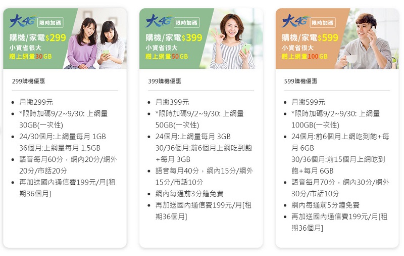 台灣多家電信業者推出 中秋檔期優惠資費 方案 中華電信月繳299加贈30GB上網量 - 電腦王阿達 台灣多家電信業者推出 中秋檔期優惠資費 方案 中華電信月繳299加贈30GB上網量 - 電腦王阿達