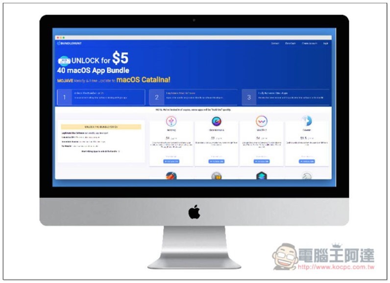 5 美金解鎖 40 款下殺 1 折的 Mac 付費 Apps,BundleHunt 最新活動 - 電腦王阿達 5 美金解鎖 40 款下殺 1 折的 Mac 付費 Apps,BundleHunt 最新活動 - 電腦王阿達