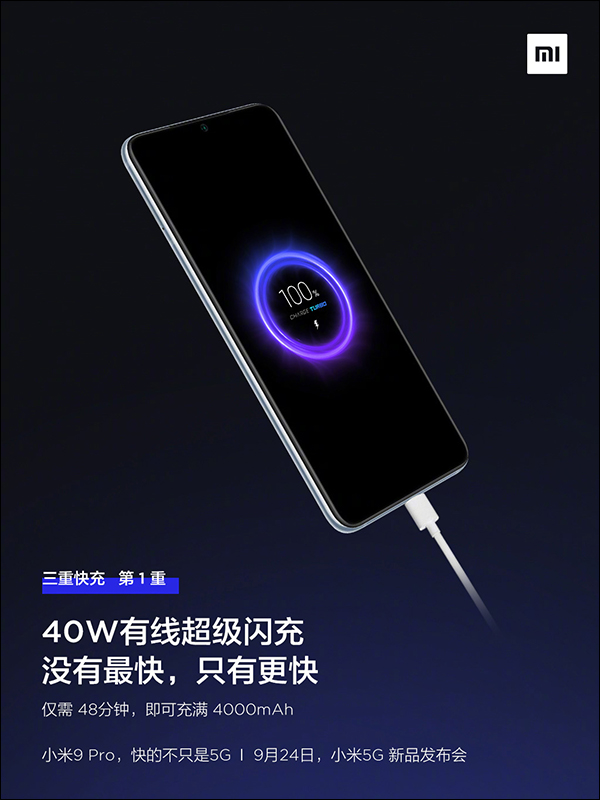 小米9 Pro 5G 不只 5G 快,還支援「三重快充」:40W 有線超級快充、30W 無線超級閃充、 10W 反向無線充電 一次滿足 - 電腦王阿達 小米9 Pro 5G 不只 5G 快,還支援「三重快充」:40W 有線超級快充、30W 無線超級閃充、 10W 反向無線充電 一次滿足 - 電腦王阿達