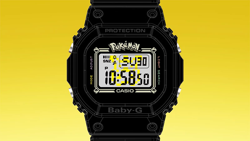 卡西歐聯手《 精靈寶可夢 》推出 25 週年紀念復古皮卡丘 Baby-G 手錶 - 電腦王阿達