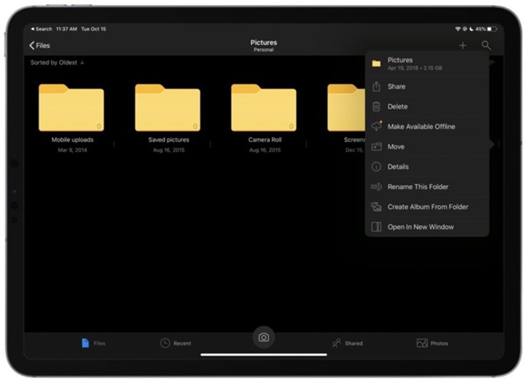 OneDrive-for-iPad-Dark-Mode-740x537 OneDrive-for-iPad-Dark-Mode-740x537