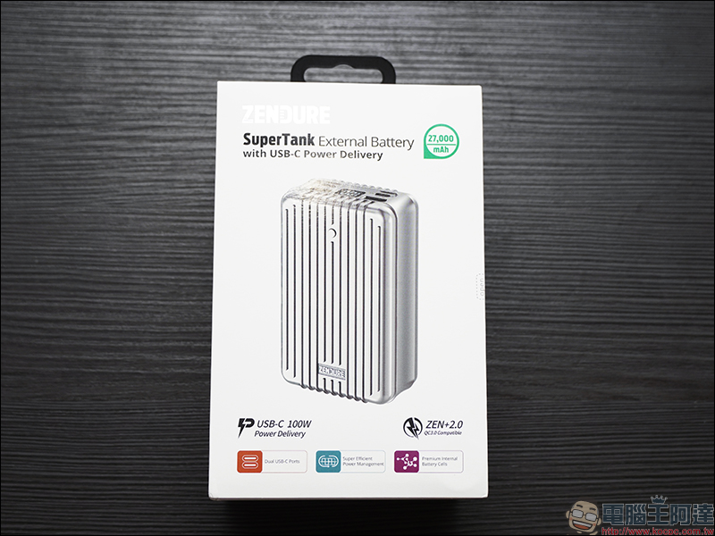 Zendure SuperTank 地表最強行動電源 開箱動手玩:27,000mAh 、USB-C PD(100W+60W)雙輸出、可充筆電、可帶上飛機(同場加映:Zendure 多款強悍充電配件) - 電腦王阿達 Zendure SuperTank 地表最強行動電源 開箱動手玩:27,000mAh 、USB-C PD(100W+60W)雙輸出、可充筆電、可帶上飛機(同場加映:Zendure 多款強悍充電配件) - 電腦王阿達