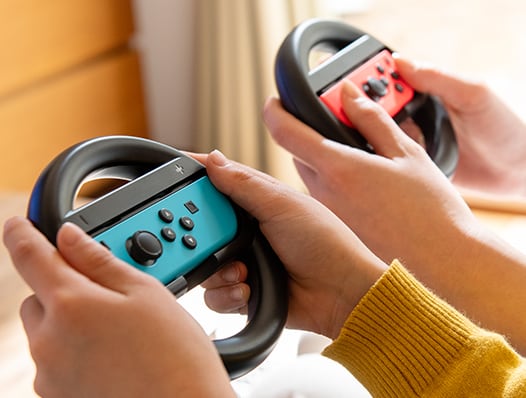 HORI 《 瑪利歐賽車 》專用 擬真方向盤套組 更加體感的遊玩體驗 - 電腦王阿達