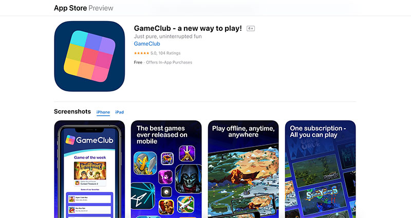 新遊戲訂閱服務「GameClub」上架 APP Store,每款遊戲都能離線遊玩 - 電腦王阿達 新遊戲訂閱服務「GameClub」上架 APP Store,每款遊戲都能離線遊玩 - 電腦王阿達