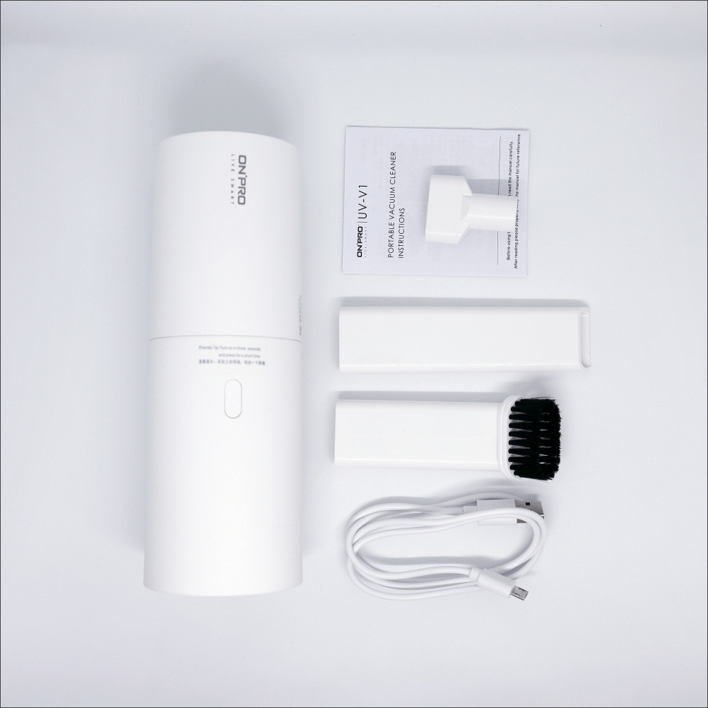 ONPRO UV-V1 USB 充電式吹吸兩用無線吸塵器 無印白 ONPRO UV-V1 USB 充電式吹吸兩用無線吸塵器 無印白