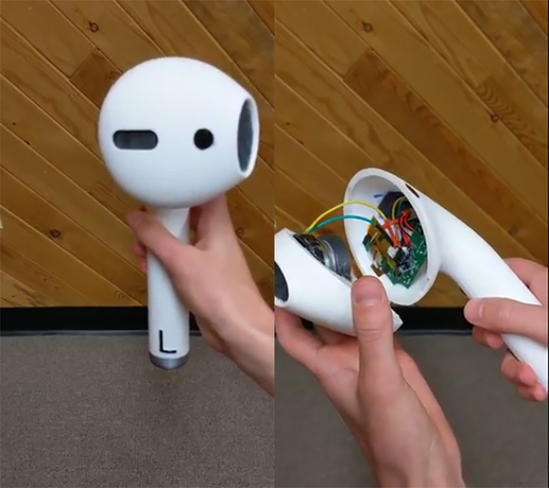 國外網友自製超大 AirPods ,真的可以聽音樂! - 電腦王阿達 國外網友自製超大 AirPods ,真的可以聽音樂! - 電腦王阿達