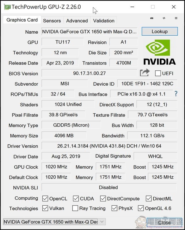 MSI Prestige 15 系統與效能測試 - 07 MSI Prestige 15 系統與效能測試 - 07