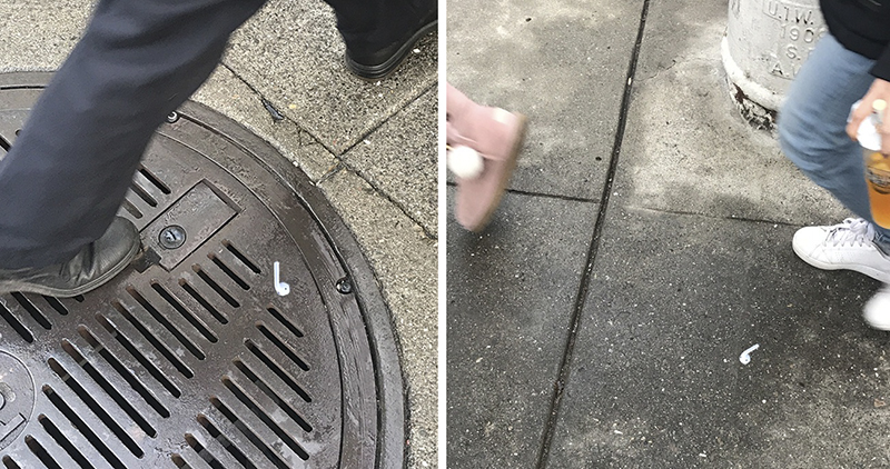 有人用 1:1 AirPods 貼紙 完成一秒讓果粉焦慮的街頭藝術作品 - 電腦王阿達 有人用 1:1 AirPods 貼紙 完成一秒讓果粉焦慮的街頭藝術作品 - 電腦王阿達