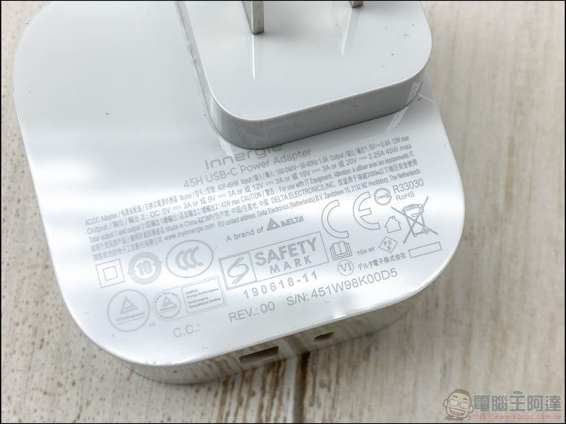 Innergie 45H USB-C Power Adapter萬用充電器 - 7 Innergie 45H USB-C Power Adapter萬用充電器 - 7