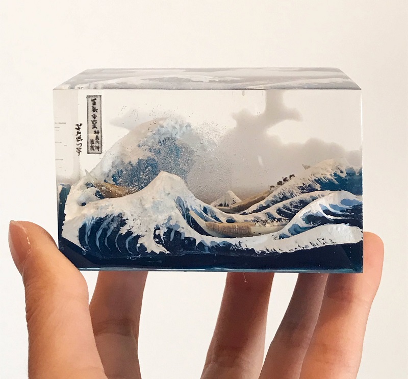 東映電影開場小模型創作者新作 浮世繪《 神奈川沖浪裏 》 - 電腦王阿達 東映電影開場小模型創作者新作 「浮世繪《 神奈川沖浪裏 》」