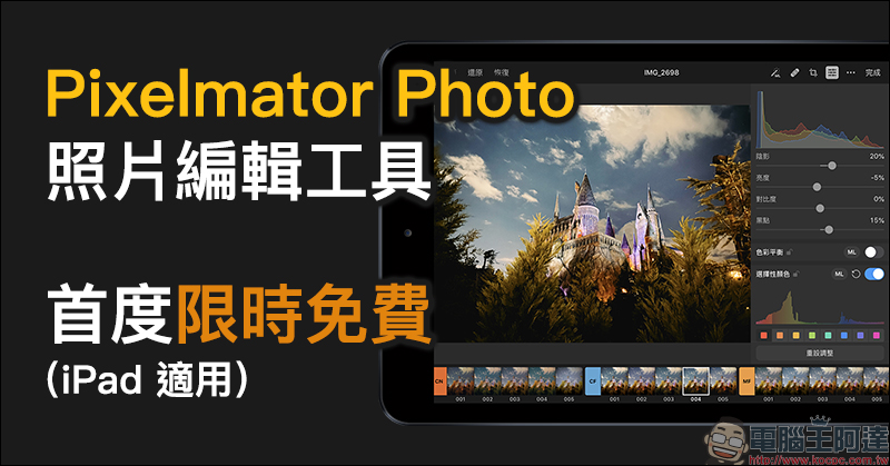 Pixelmator Photo 照片編輯工具 iPad App
