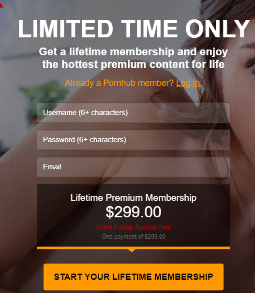 「Pornhub」加入黑色星期五商戰 販售 Premium會員終身方案「 Pornhub LifePlan 」 - 電腦王阿達