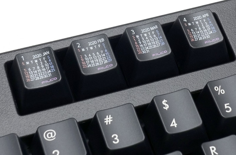 Filco 2020月曆鍵帽 能一邊打字一邊確認日期 - 電腦王阿達 Filco 2020月曆鍵帽 能一邊打字一邊確認日期