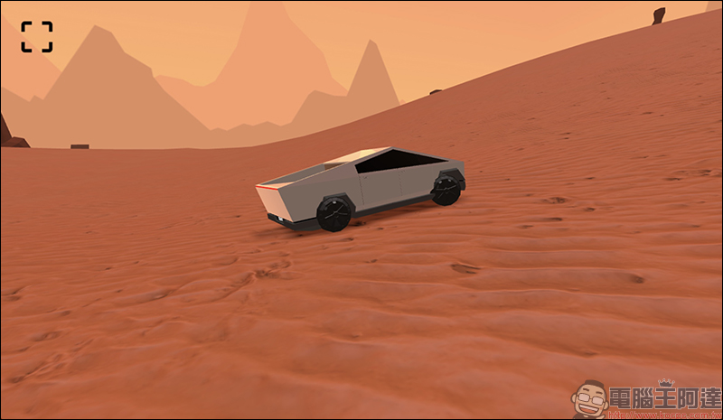 Tesla Cybertruck 網頁小遊戲 ，讓大家體驗在火星上奔馳樂趣 - 電腦王阿達