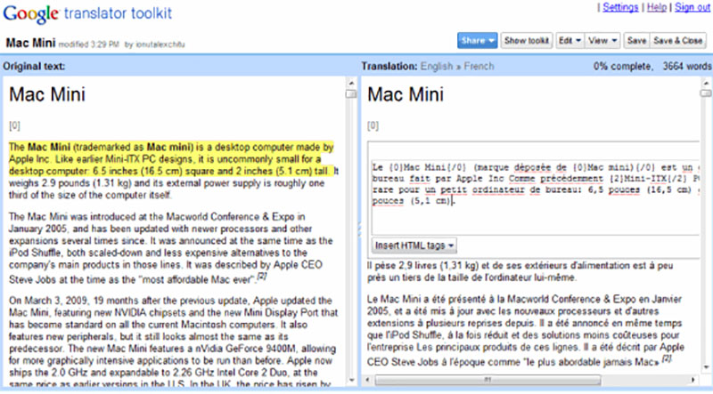 Google Translator Toolkit Google Translator Toolkit