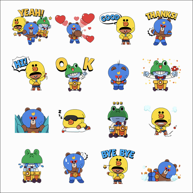 LINE 免費貼圖整理 :荒野亂鬥 × LINE FRIENDS 聯名貼圖等 15 款貼圖 - 電腦王阿達 LINE 免費貼圖整理 :荒野亂鬥 × LINE FRIENDS 聯名貼圖等 15 款貼圖 - 電腦王阿達