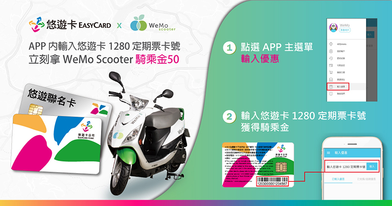 WeMo 與悠遊卡合作 ,吃到飽 1280 定期票可每月免費騎 50 元(領取方法教學看此) - 電腦王阿達 WeMo 與悠遊卡合作 ,吃到飽 1280 定期票可每月免費騎 50 元(領取方法教學看此) - 電腦王阿達