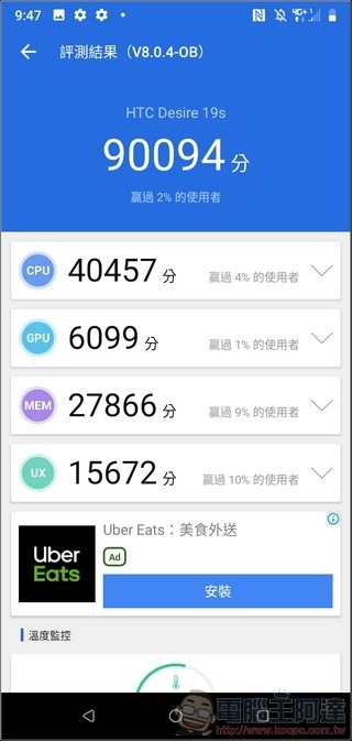 HTC Desire 19s UI 與效能 - 13 HTC Desire 19s UI 與效能 - 13