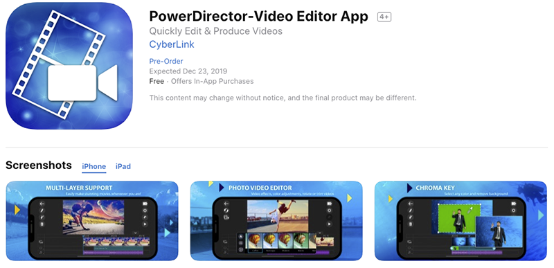 CyberLink 威力導演 iOS 版確認 12/23 登場(內有預訂連結,別錯過!) - 電腦王阿達 CyberLink 威力導演 iOS 版確認 12/23 登場(內有預訂連結,別錯過!) - 電腦王阿達