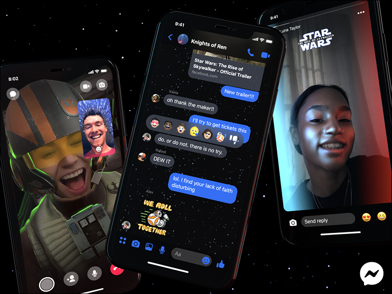Facebook Messenger 星際大戰聊天室主題、貼圖、限時動態濾鏡(使用教學) - 電腦王阿達 Facebook Messenger