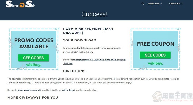 硬碟健檢監控軟體 「 Hard Disk Sentinel 」5.40版 限時免費提供下載 - 電腦王阿達 硬碟健檢監控軟體 「 Hard Disk Sentinel 」5.40版 限時免費提供下載 - 電腦王阿達