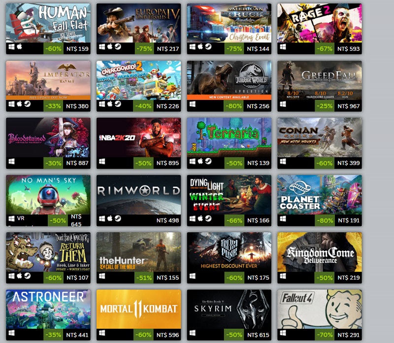 Valve公開 2019 Steam暢銷遊戲排行榜 冬季特賣持續進行中 - 電腦王阿達 Valve公開 2019 Steam暢銷遊戲排行榜 冬季特賣持續進行中 - 電腦王阿達