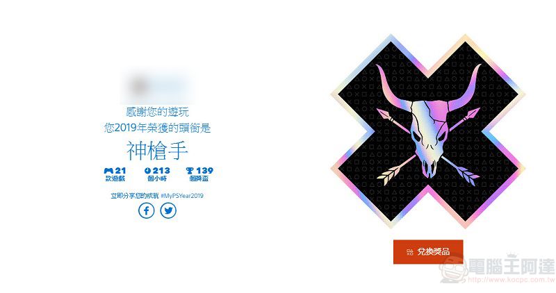 「 PlayStation 2019 年度回顧 」可瀏覽2019年PS遊玩履歷 - 電腦王阿達 「 PlayStation 2019 年度回顧 」可瀏覽2019年PS遊玩履歷 - 電腦王阿達