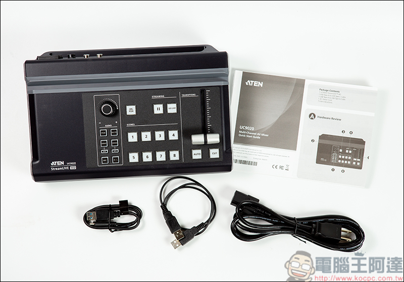 ATEN UC9020 多功能直播機,雙平台直播、多鏡位切換輕鬆呈現專業直播效果 - 電腦王阿達 ATEN UC9020多功能直播機 開箱