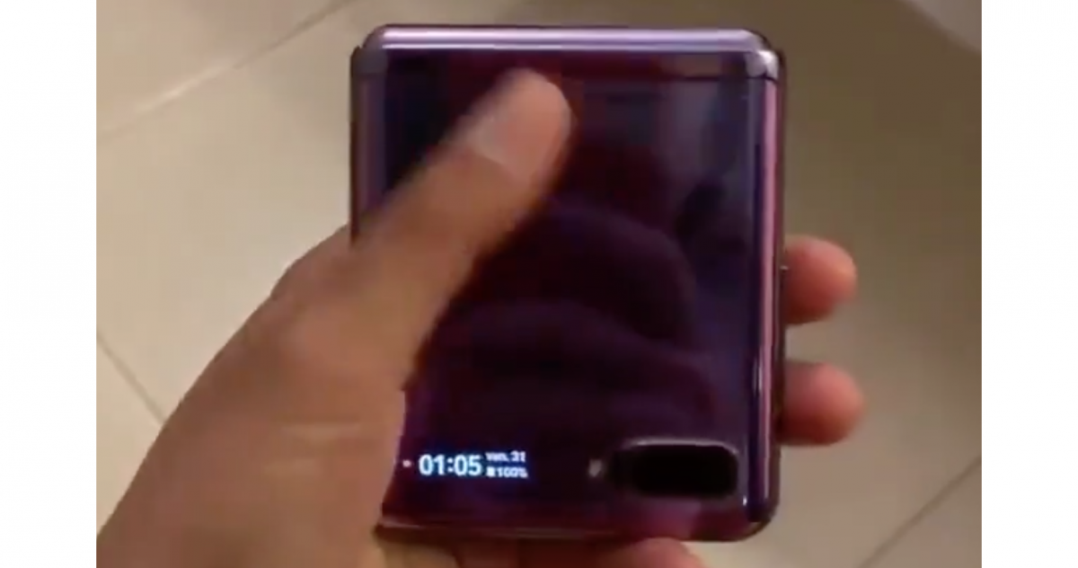 Galaxy Z Flip 實機影片曝光