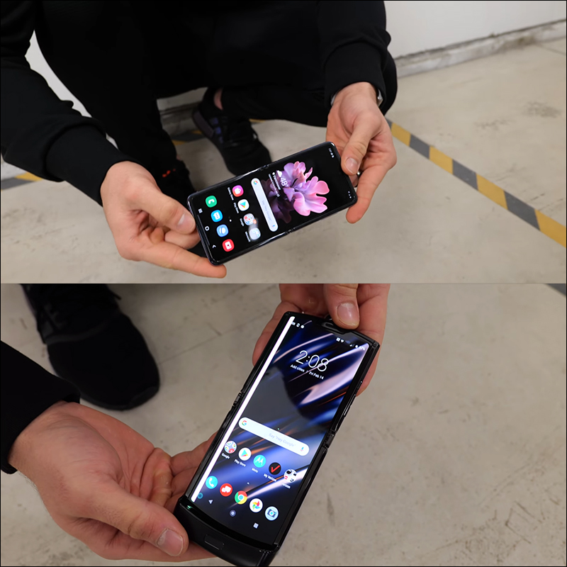 YouTuber 實測 Samsung Galaxy Z Flip 和 Moto RAZR 耐摔測試 - 電腦王阿達 YouTuber 實測 Samsung Galaxy Z Flip 和 Moto RAZR 耐摔測試 - 電腦王阿達