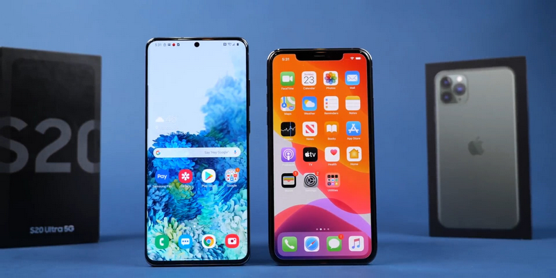Samsung Galaxy S20 Ultra vs iPhone 11 Pro Max Speed Test!.mp4_snapshot_00.01.256 Samsung Galaxy S20 Ultra vs iPhone 11 Pro Max Speed Test!.mp4_snapshot_00.01.256