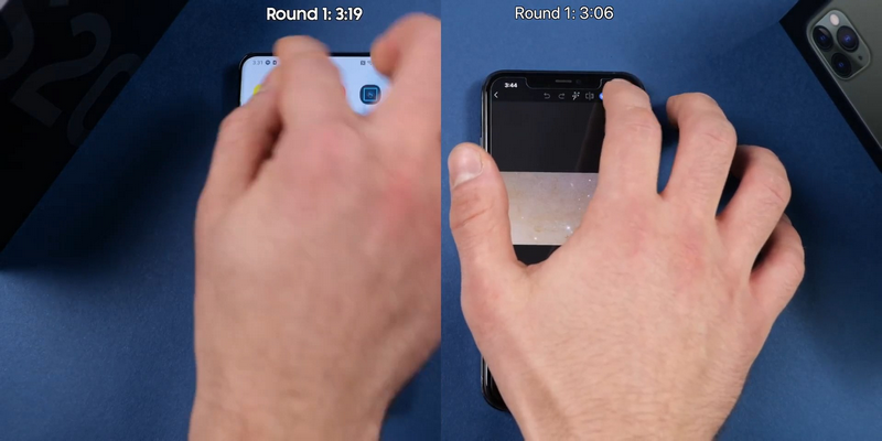 Samsung Galaxy S20 Ultra vs iPhone 11 Pro Max Speed Test!.mp4_snapshot_04.07.669