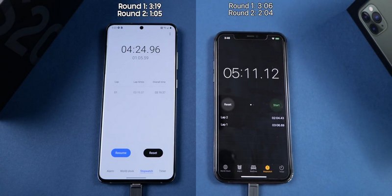 Samsung Galaxy S20 Ultra vs iPhone 11 Pro Max Speed Test!.mp4_snapshot_05.59.432