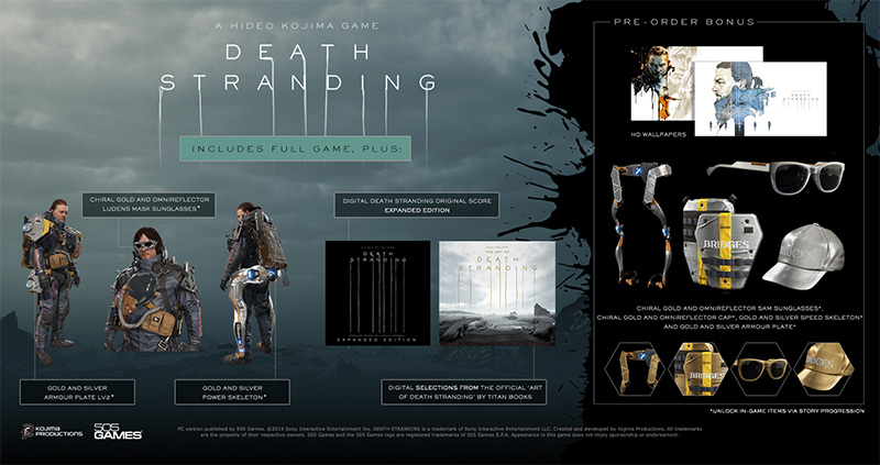 《死亡擱淺》於 Steam 與 Epic Games Store 開放預購特典放送，6/3 實體版同步推出 - 電腦王阿達