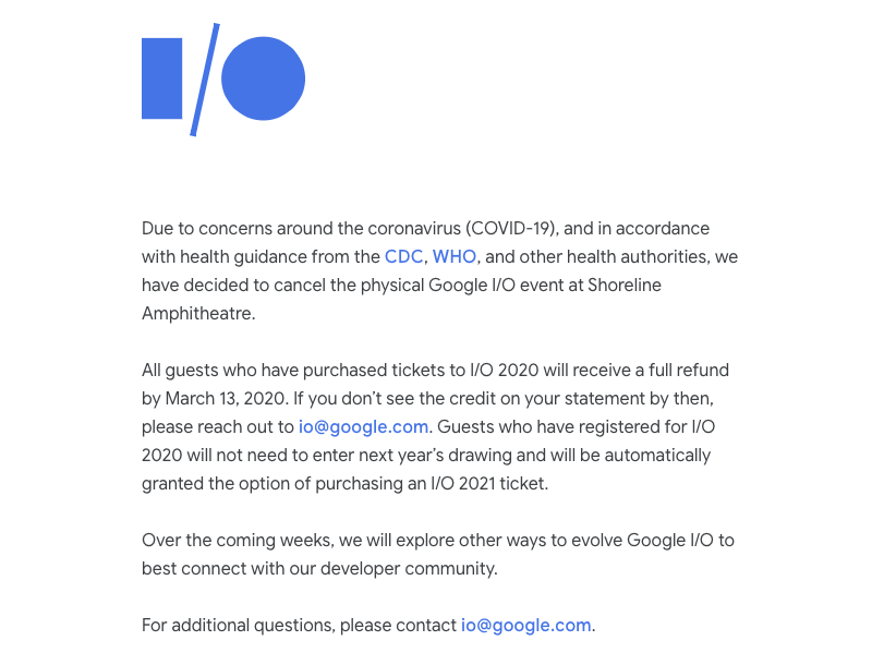 Google I/O 開發者大會因疫情取消 ，替代方案尚未公布（更新：全面取消） - 電腦王阿達