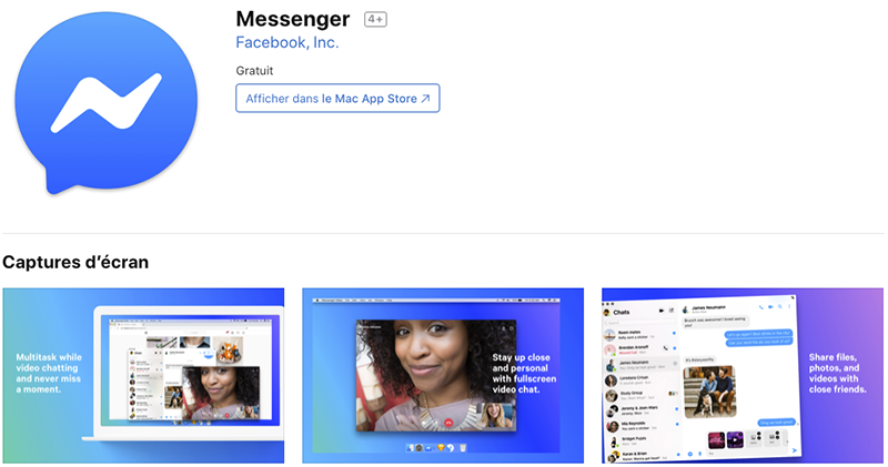 Facebook Messenger 突然上架（部分）Mac App Store